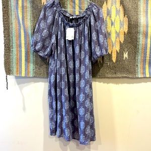 💜$7 NWT Cotton Gauze Grey Dress